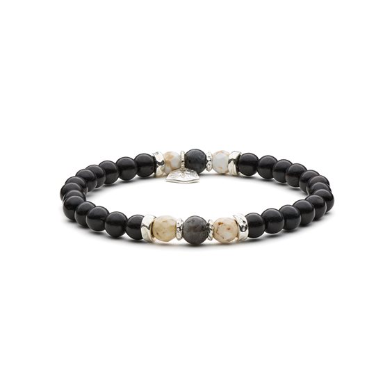 Bracciale Antracite Wood in Legno Pietre dure BWD11 MASAI - BWD11 MASAI